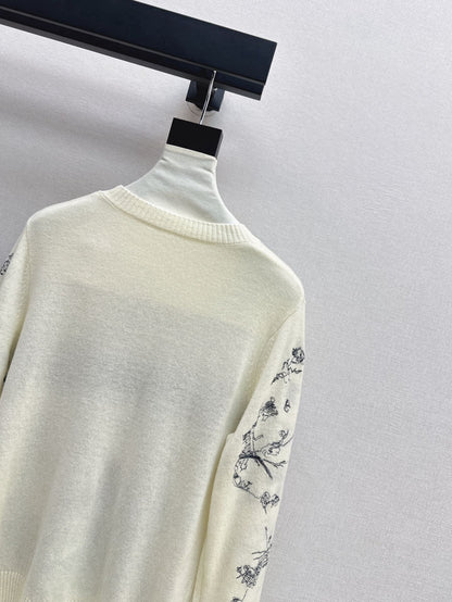 CD 25fw embroidery sweater