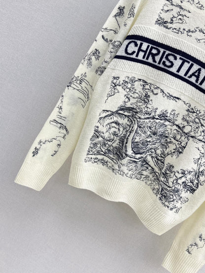 CD 25fw embroidery sweater