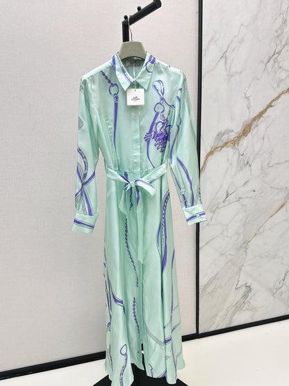 Herm 25fw silk dress