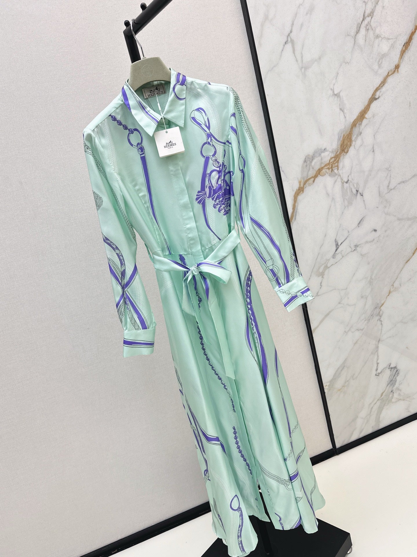 Herm 25fw silk dress