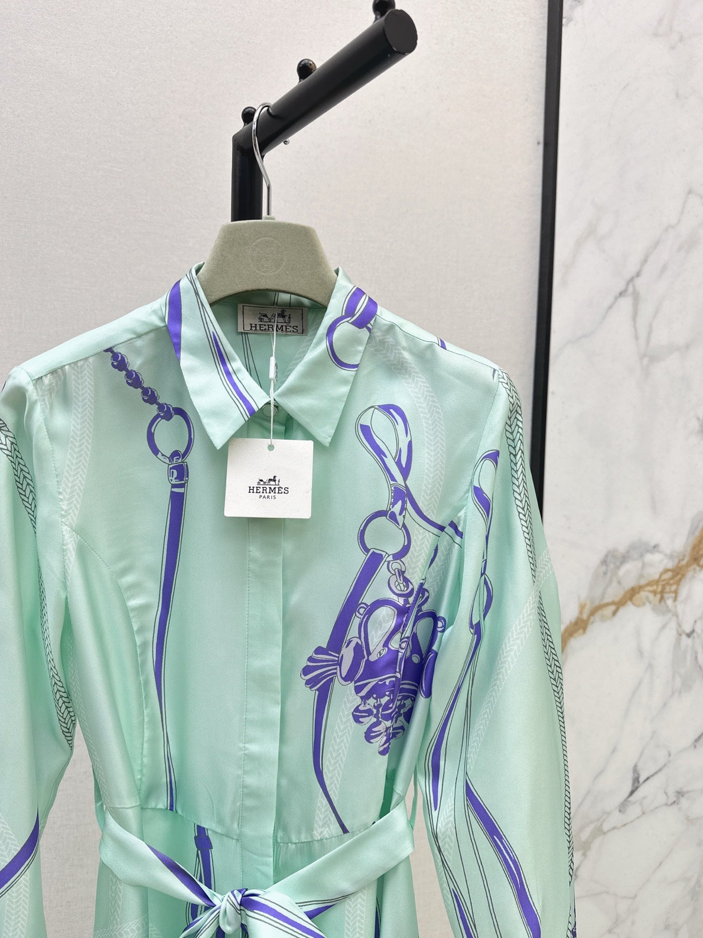 Herm 25fw silk dress