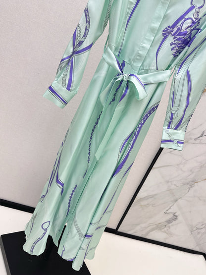 Herm 25fw silk dress