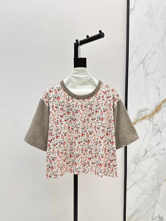 Loro 25fw print sweater