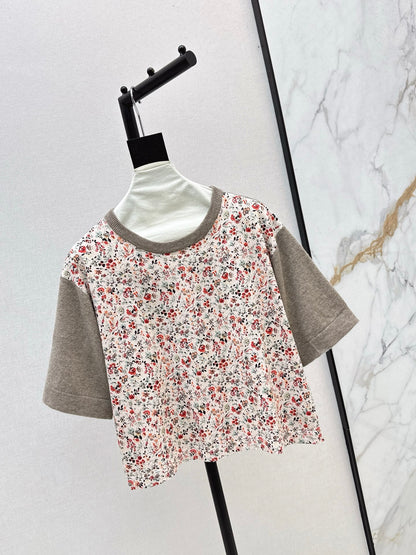 Loro 25fw print sweater