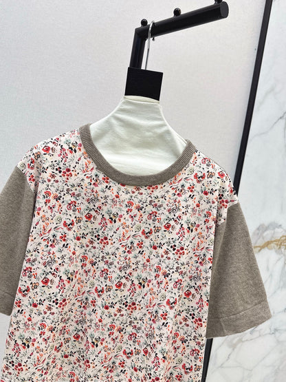 Loro 25fw print sweater