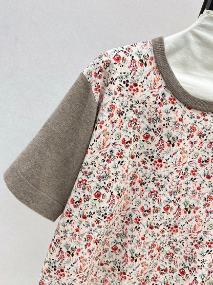 Loro 25fw print sweater