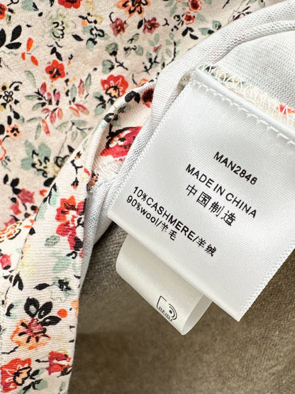 Loro 25fw print sweater