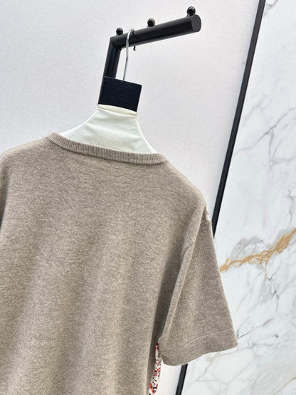 Loro 25fw print sweater