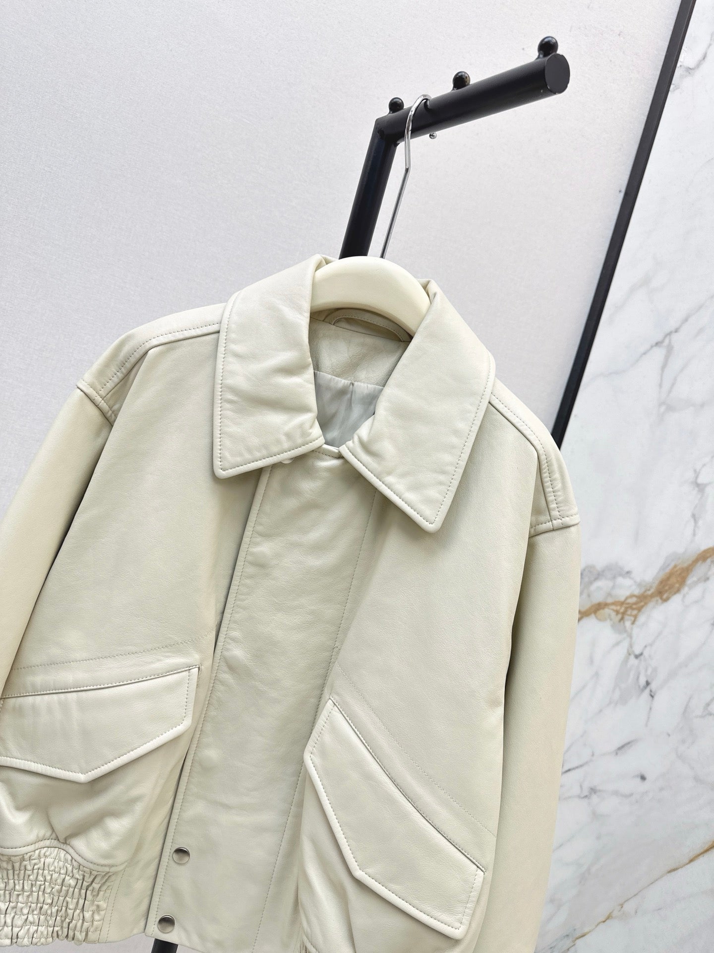 LM 25fw cowhide biker jacket