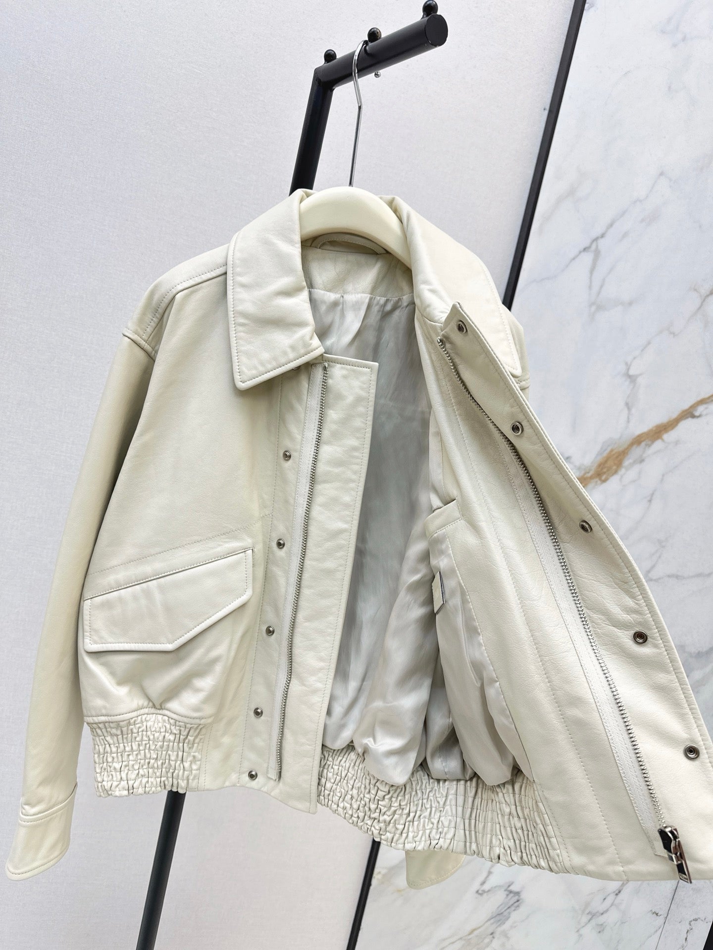 LM 25fw cowhide biker jacket