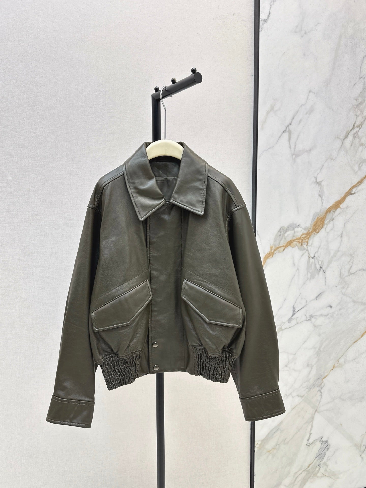 LM 25fw cowhide biker jacket