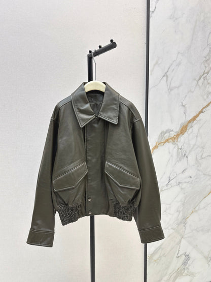 LM 25fw cowhide biker jacket