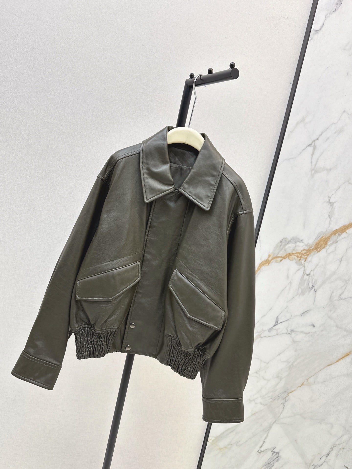 LM 25fw cowhide biker jacket