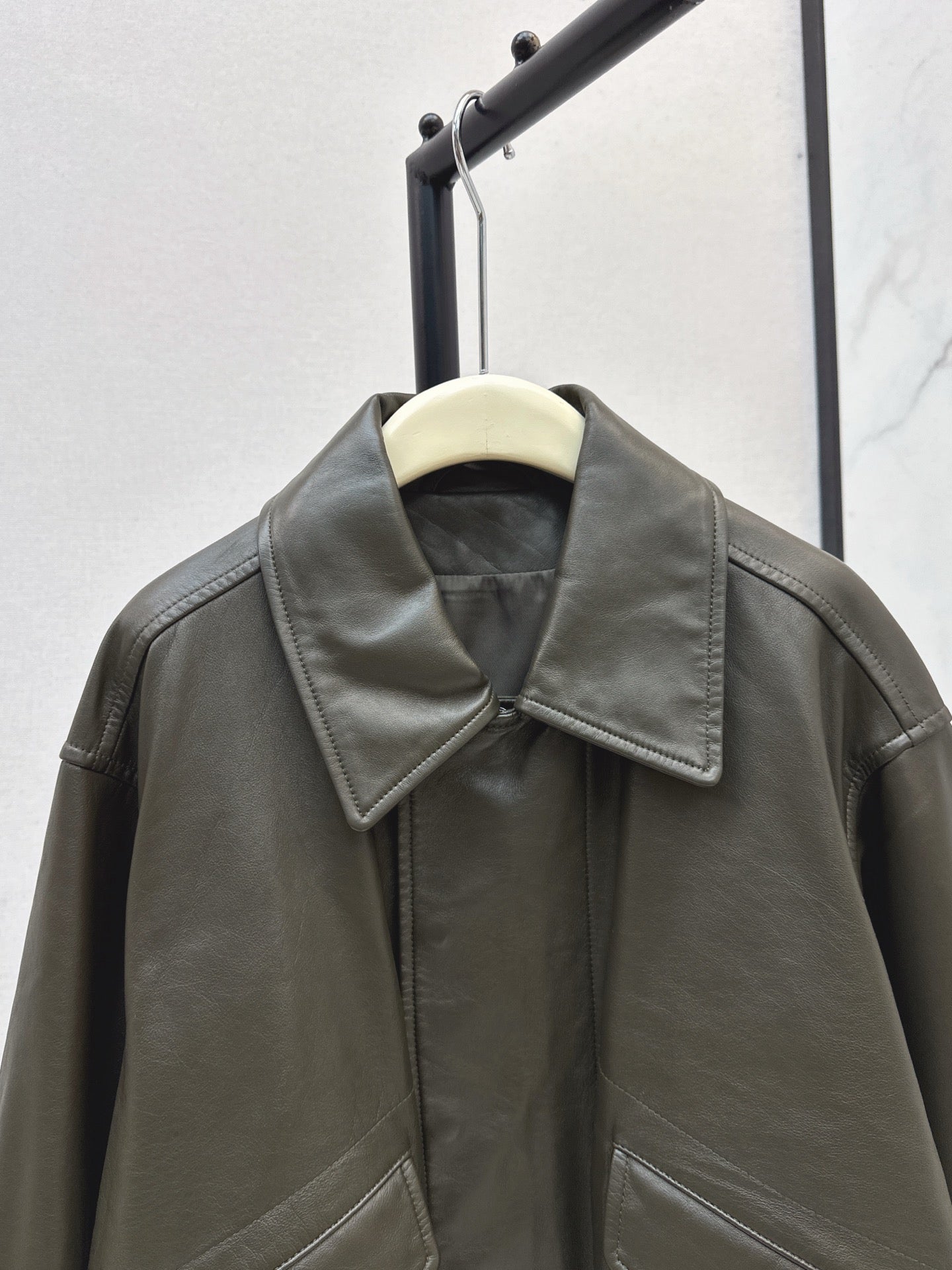 LM 25fw cowhide biker jacket