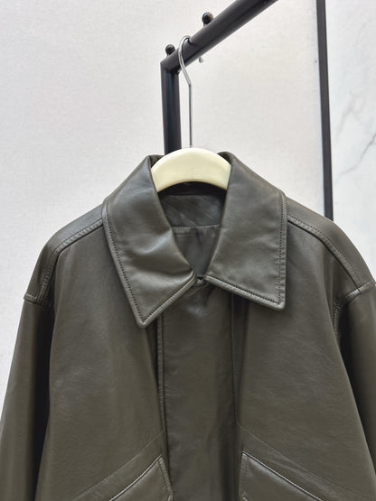 LM 25fw cowhide biker jacket