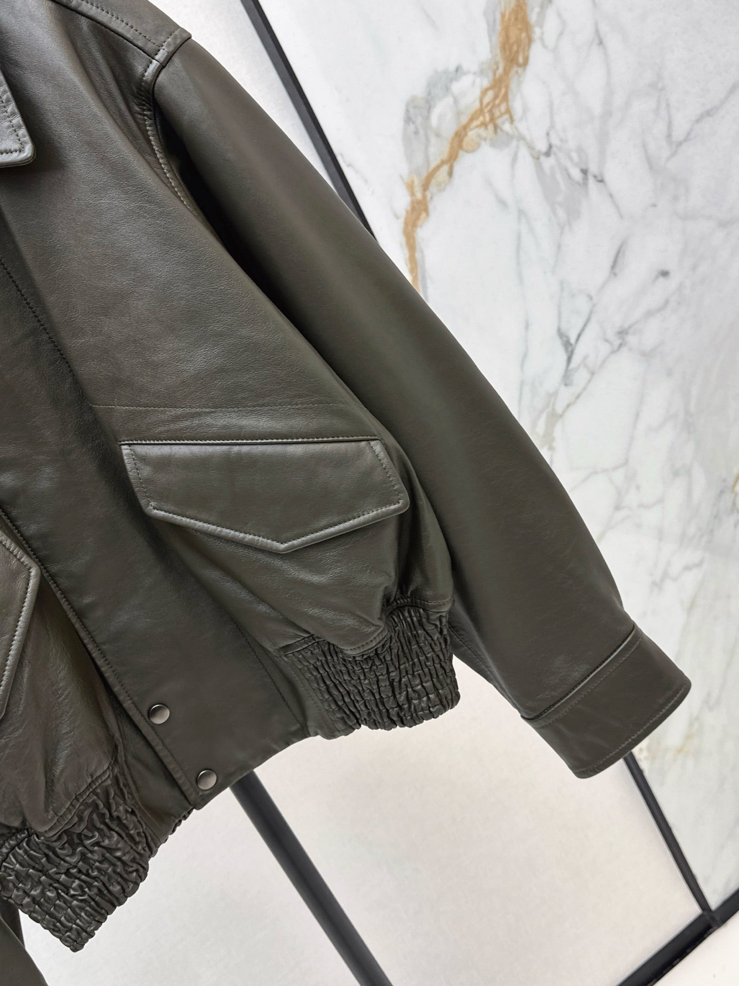 LM 25fw cowhide biker jacket