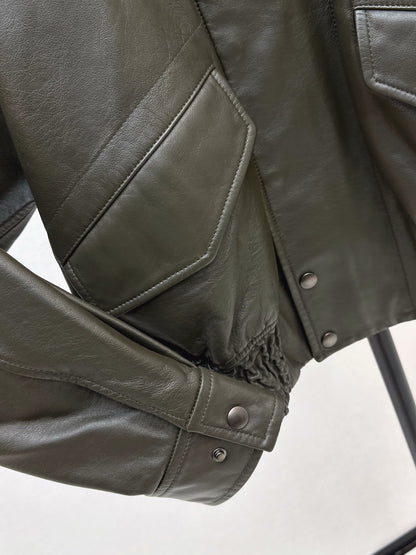 LM 25fw cowhide biker jacket