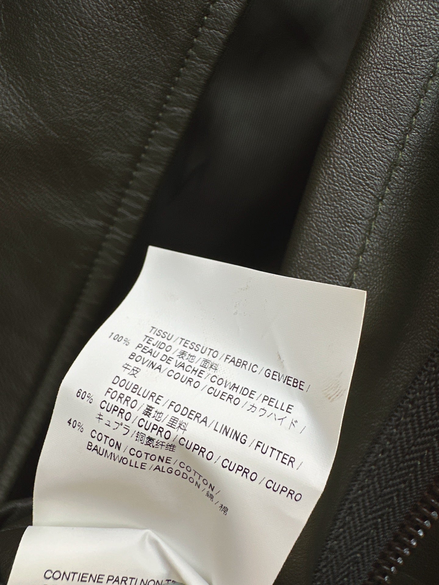 LM 25fw cowhide biker jacket