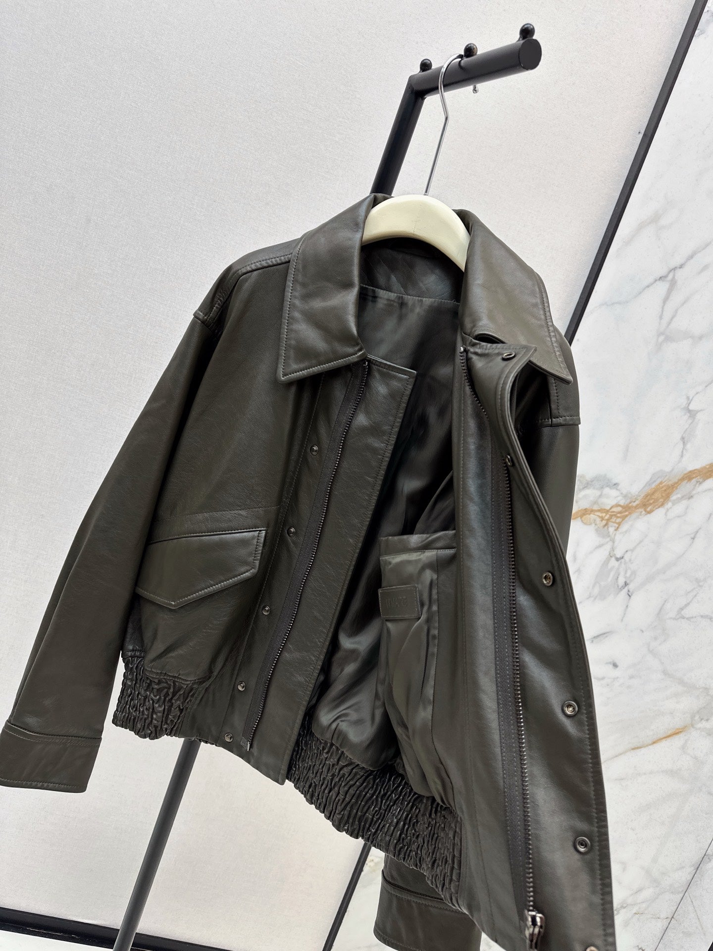 LM 25fw cowhide biker jacket