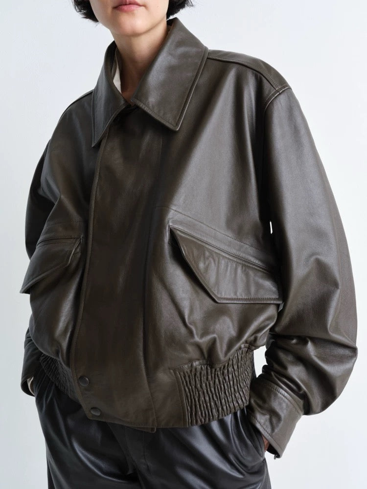 LM 25fw cowhide biker jacket