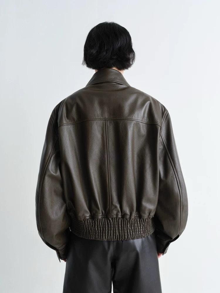 LM 25fw cowhide biker jacket