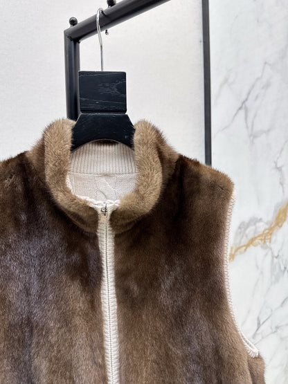 Loro 25fw reversible vest