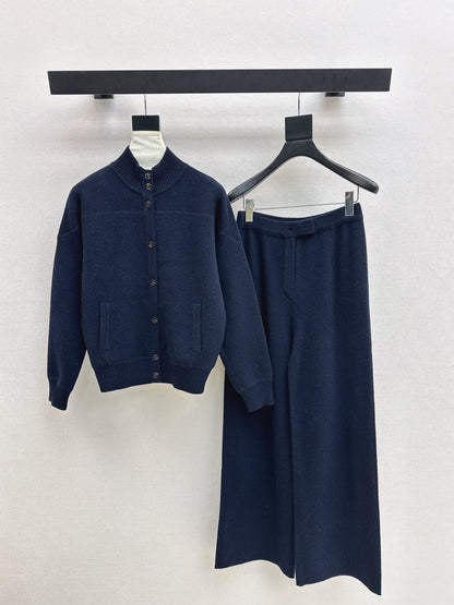 Loro 25fw cashmere jacket straight pants set