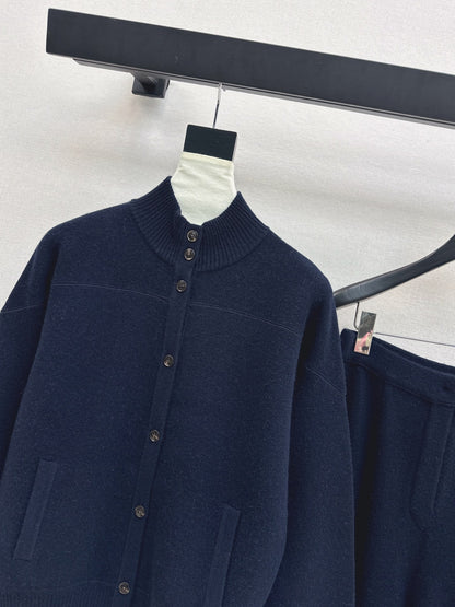 Loro 25fw cashmere jacket straight pants set