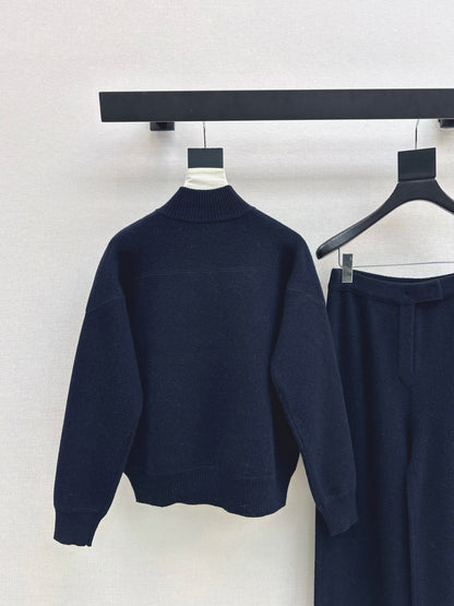 Loro 25fw cashmere jacket straight pants set