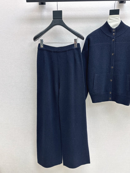 Loro 25fw cashmere jacket straight pants set