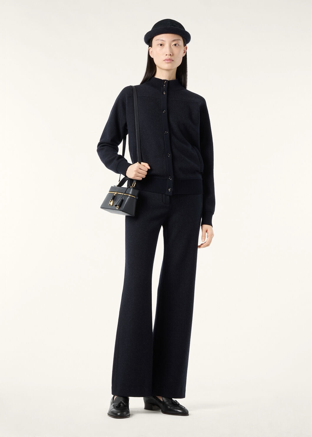 Loro 25fw cashmere jacket straight pants set