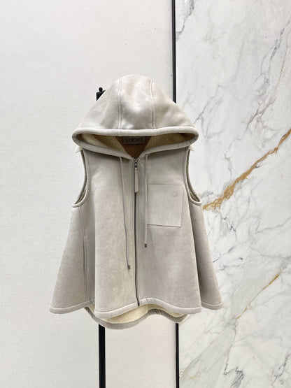 Loe 25fw hooded vest