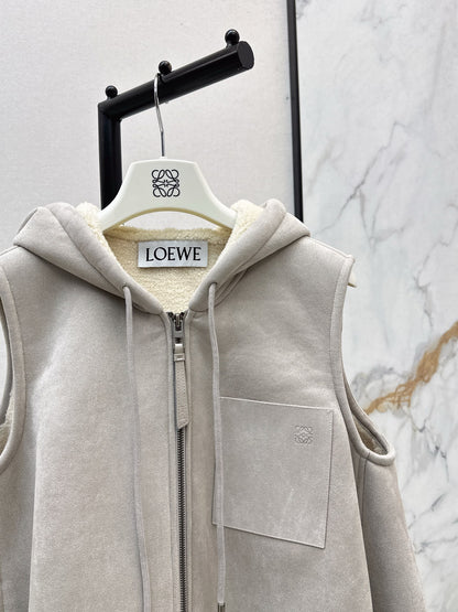 Loe 25fw hooded vest
