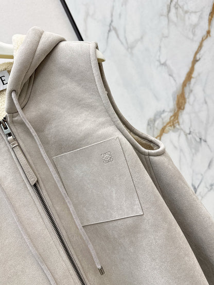 Loe 25fw hooded vest