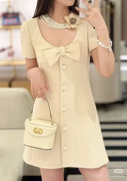 Valen 25fw bow dress