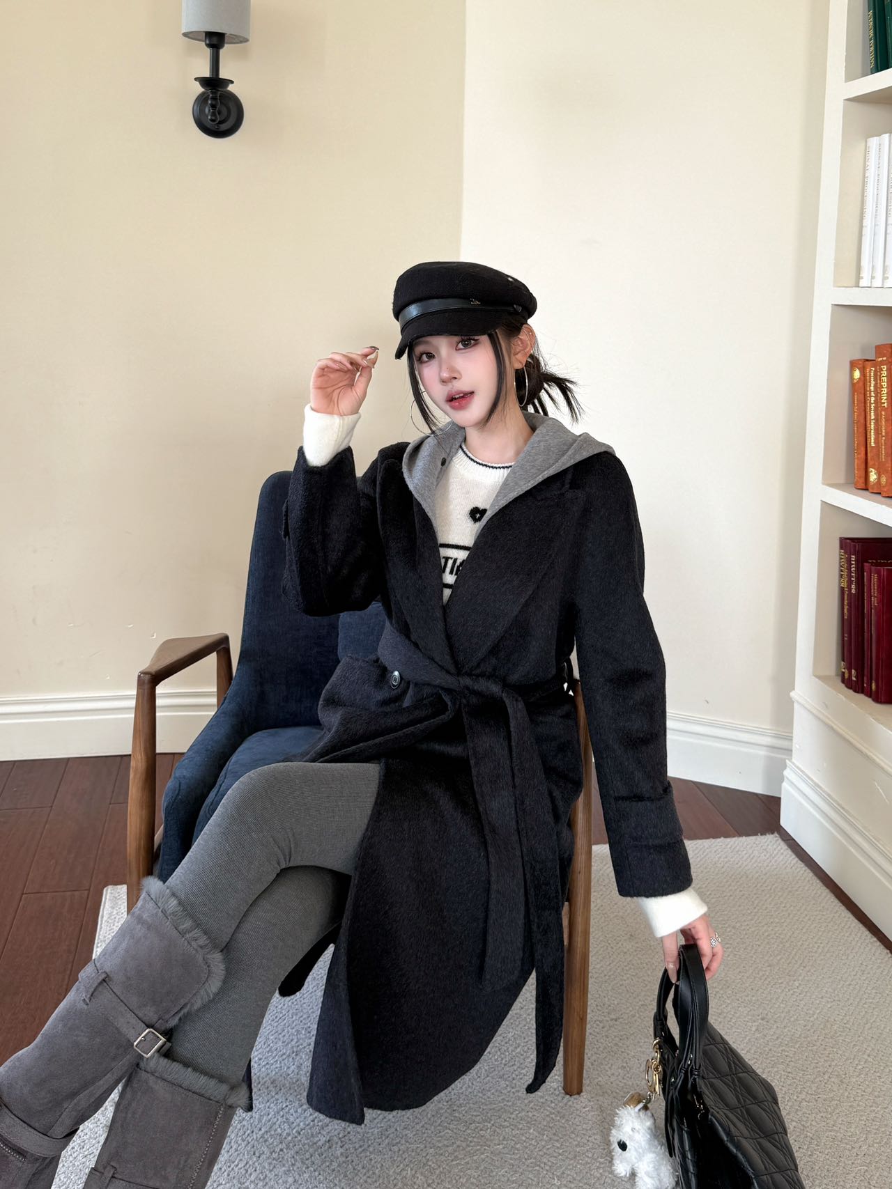 Max 25fw woolen overcoats