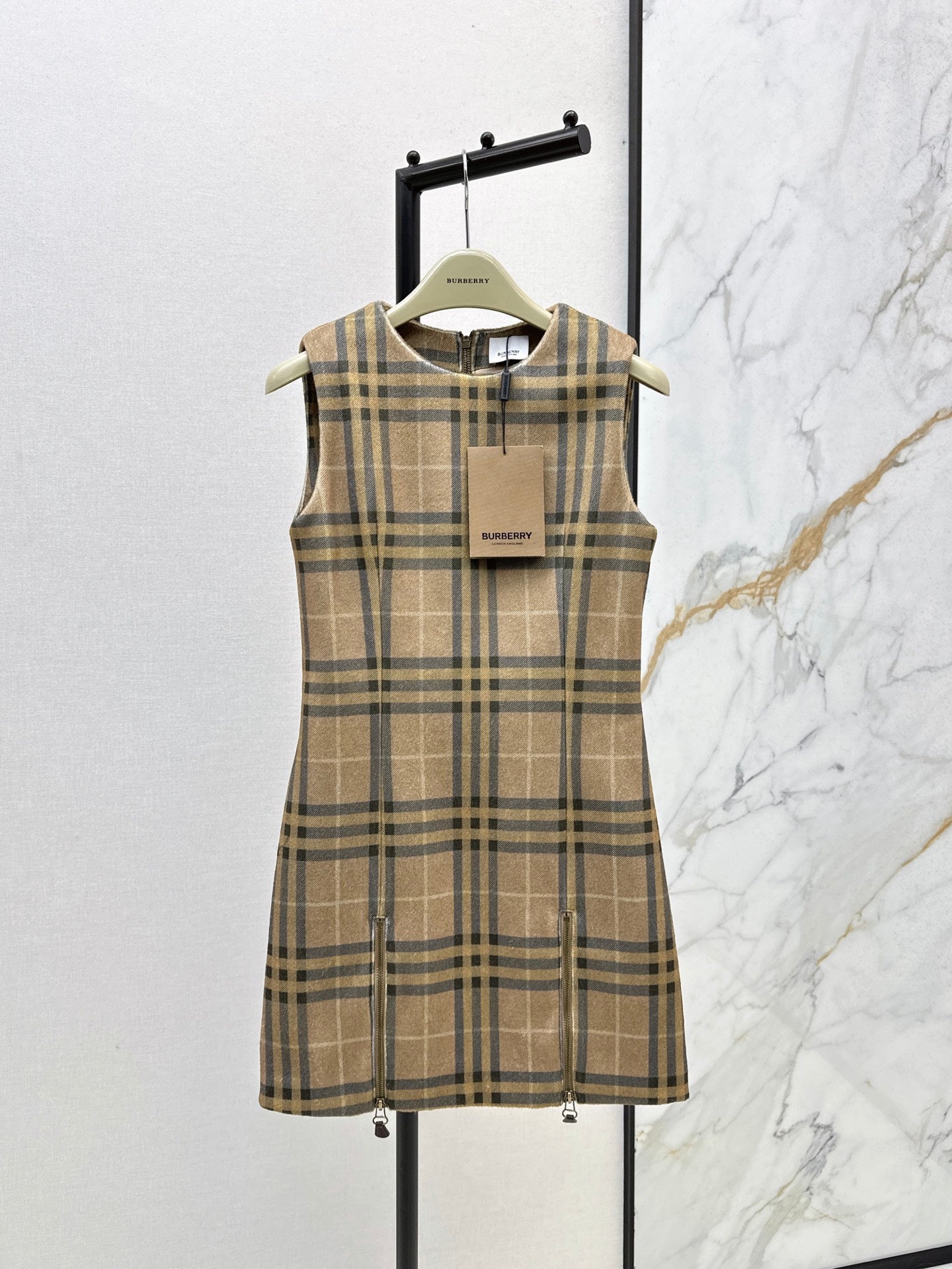 Bur 25fw plaid dress
