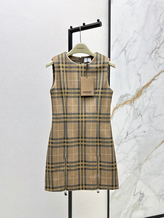 Bur 25fw plaid dress