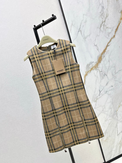 Bur 25fw plaid dress