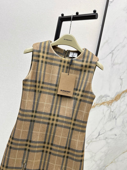 Bur 25fw plaid dress
