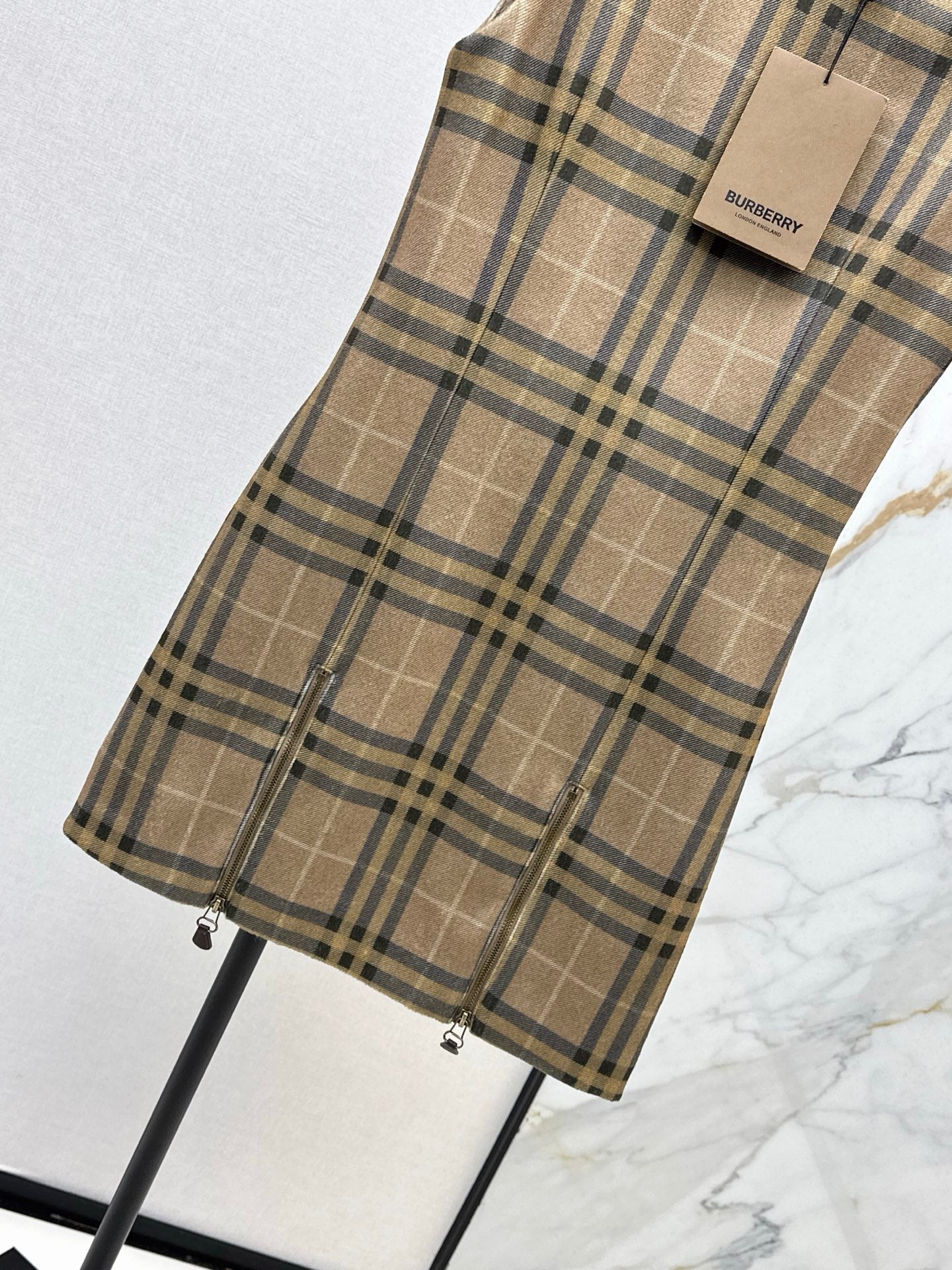 Bur 25fw plaid dress