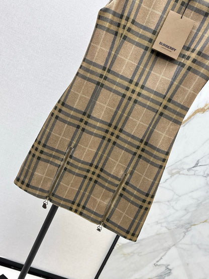 Bur 25fw plaid dress