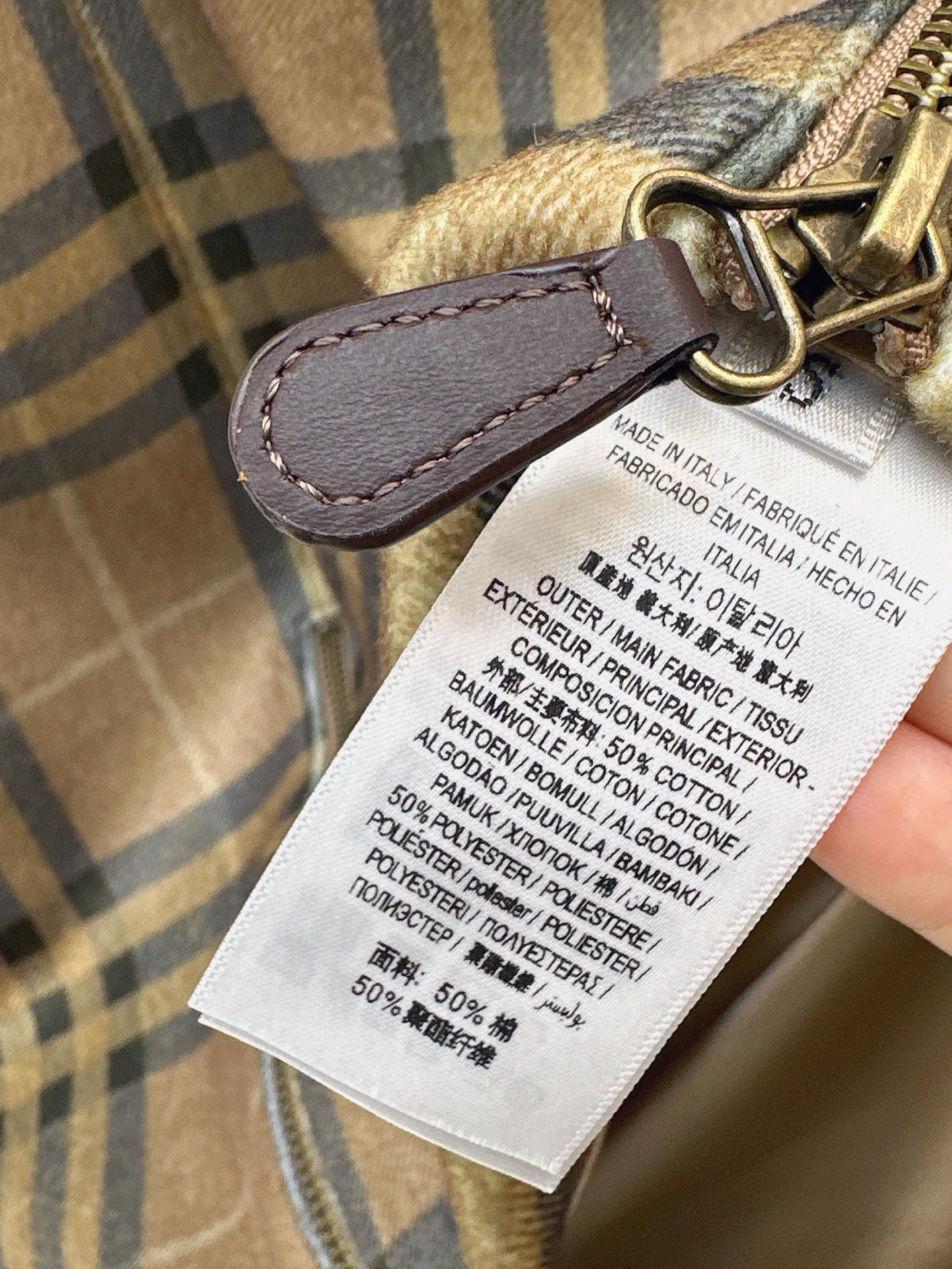 Bur 25fw plaid dress