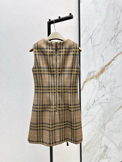 Bur 25fw plaid dress
