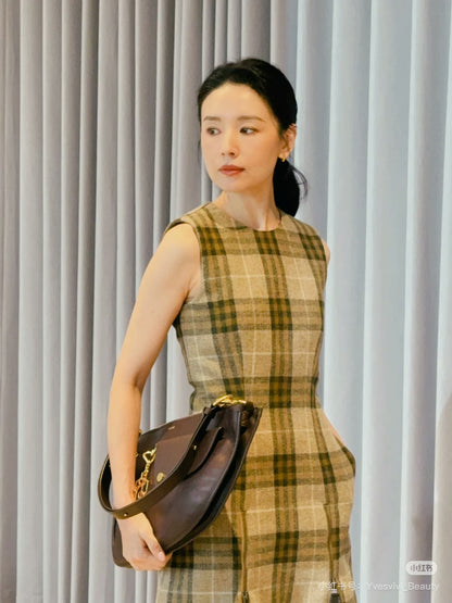 Bur 25fw plaid dress