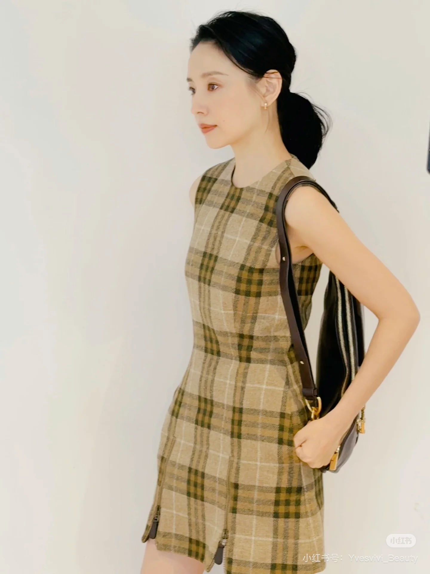 Bur 25fw plaid dress