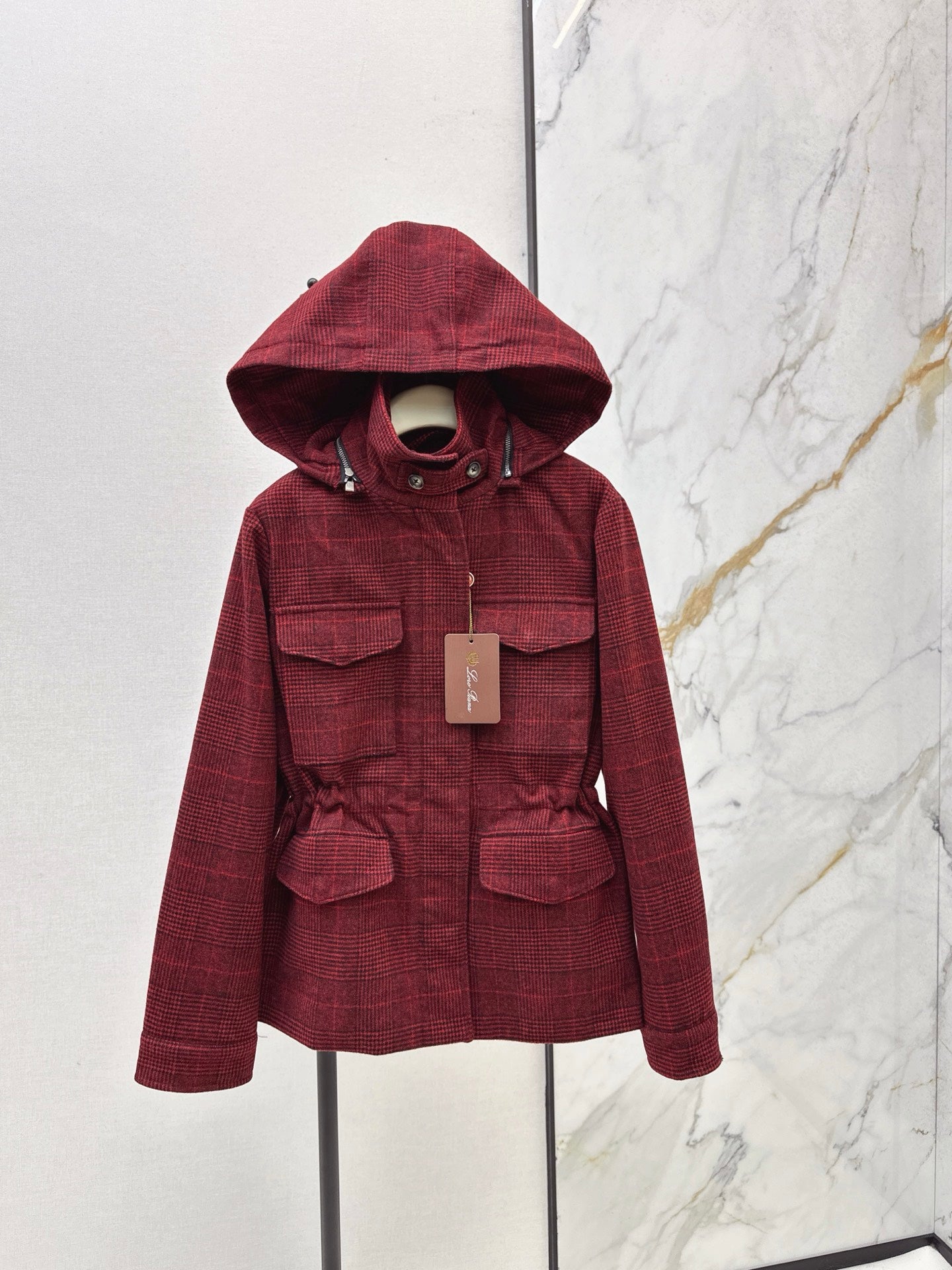 Loro 25fw plaid jacket