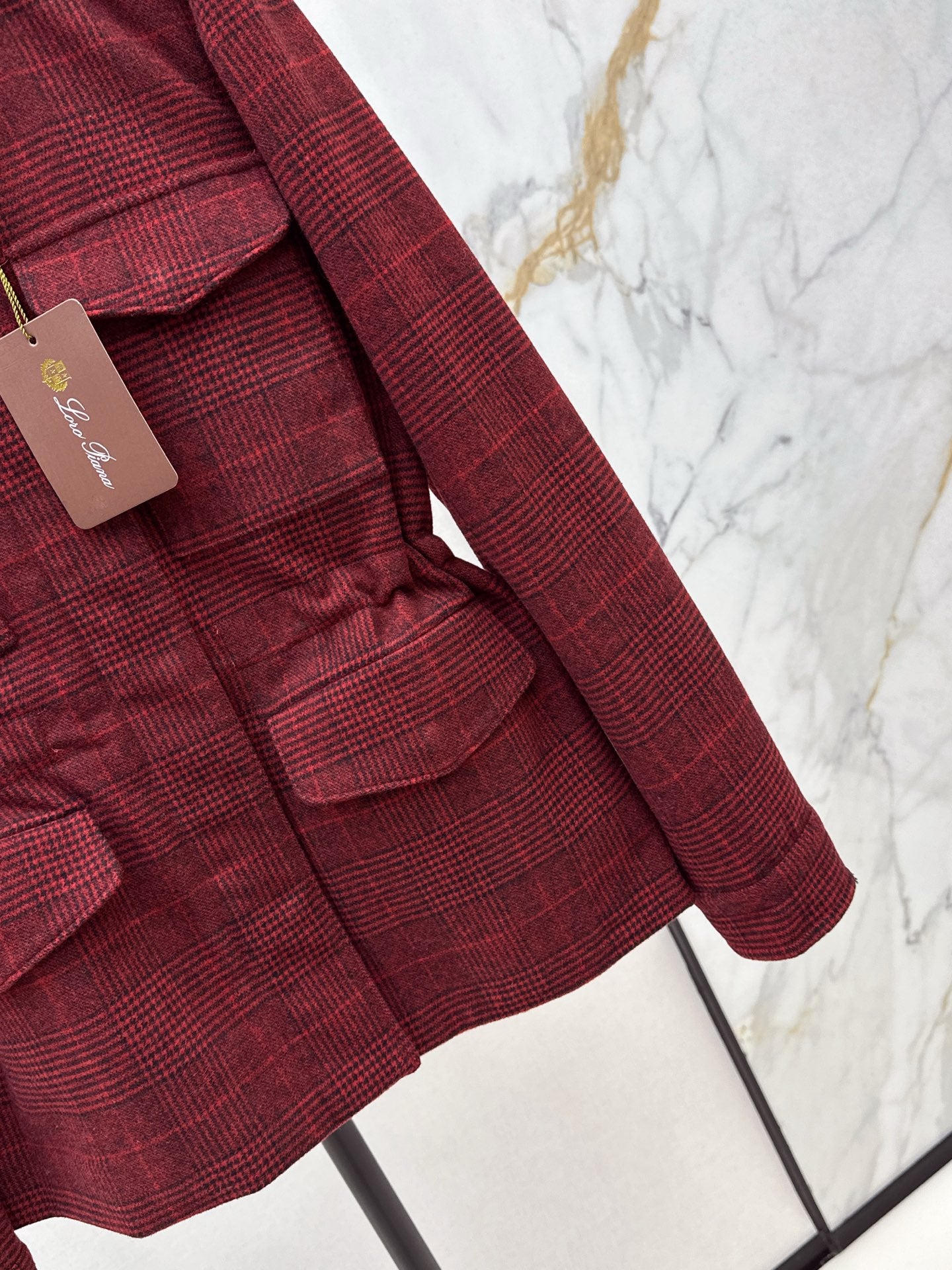 Loro 25fw plaid jacket
