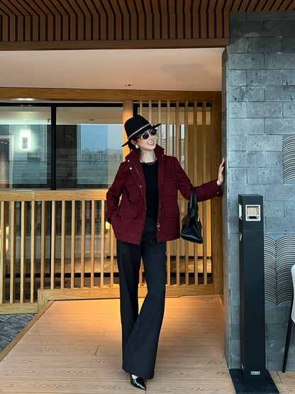 Loro 25fw plaid jacket