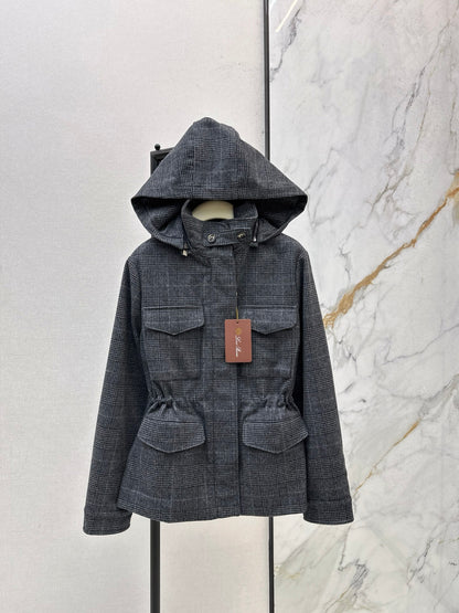 Loro 25fw plaid jacket